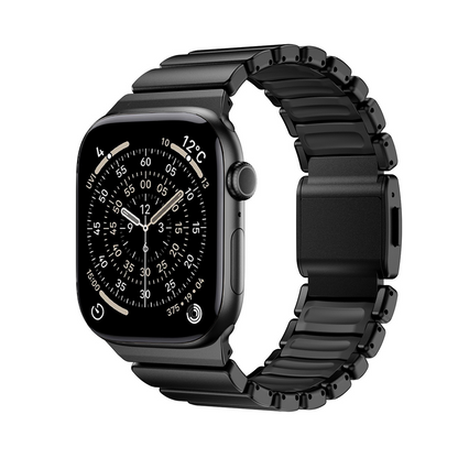 【新感覚デザイン】ツイストラバーチタンバンド【アップルウォッチ】