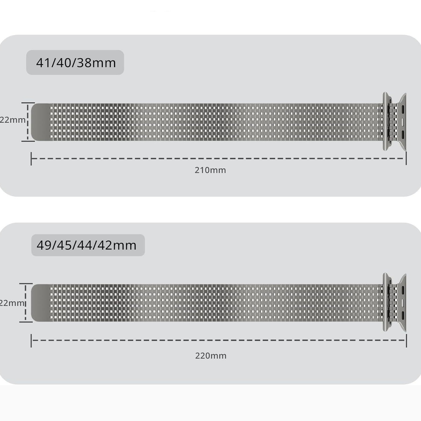【高級感際立つ】マグステンレスメッシュバンド【アップルウォッチ】