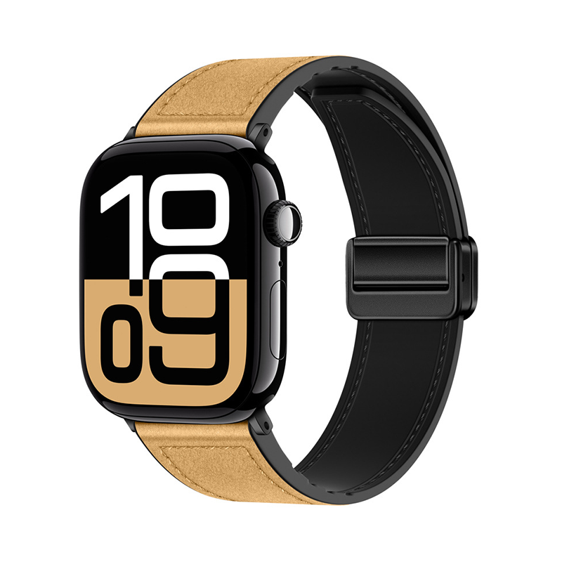 【全40色】シリコンレザーマグネットバンド【アップルウォッチ】