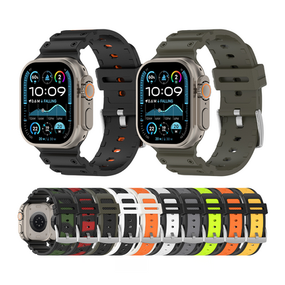 【アウトドアスタイル】ミリタリータフシリコンバンド【アップルウォッチ】