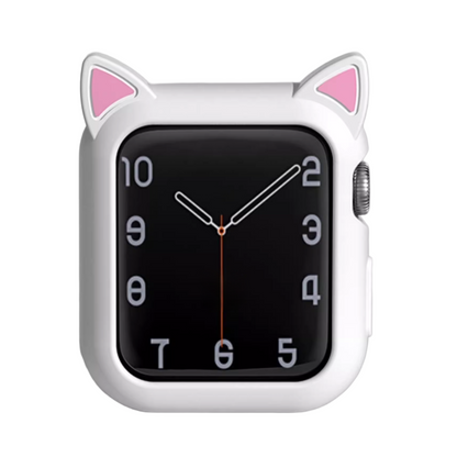 【猫耳デザイン】キャットイヤーシリコンケース【アップルウォッチ】