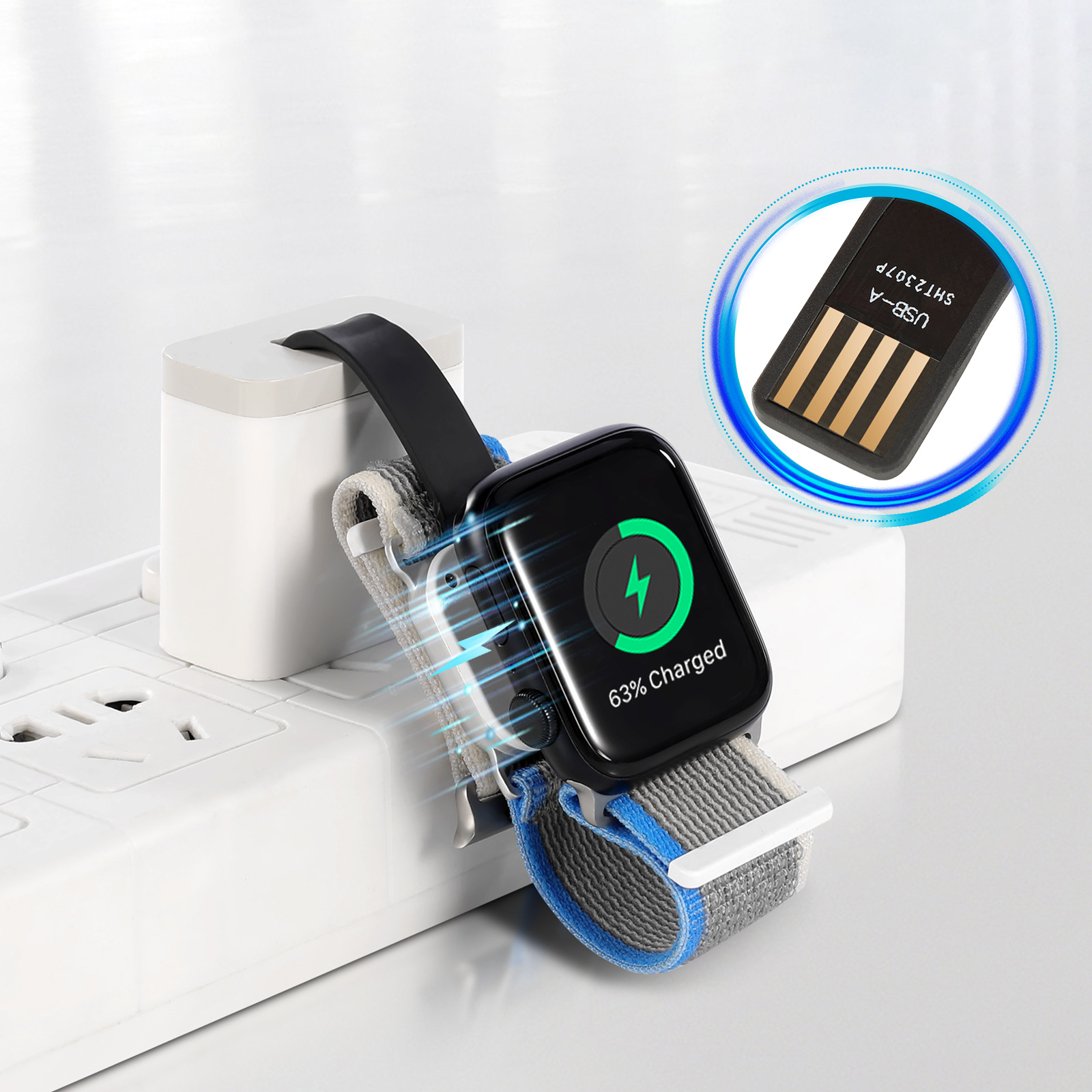 充電機能搭載】マグネットワイヤレスチャージバンド【アップルウォッチ 充電機能搭載】マグネットワイヤレスチャージバンド【アップルウォッチ