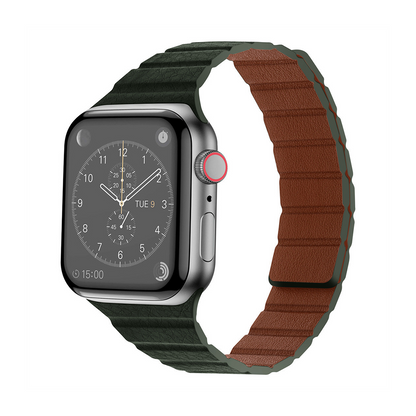 【スリムマグネット】マイクロファイバーレザーバンド【アップルウォッチ】