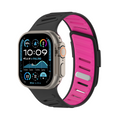 [15 colors available] Two-tone bent silicone band [Apple Watch]