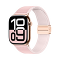 [40 colors available] Silicone Leather Magnetic Band [Apple Watch]