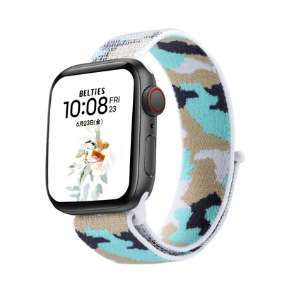 [10 colors available] Camouflage Solo Loop Nylon Band [Apple Watch]