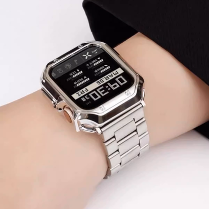 [Case integrated] Stainless steel band with shell cover [Apple Watch]