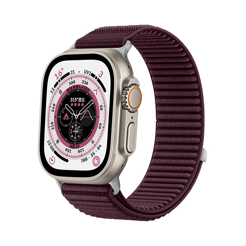 【ストレスフリー装着】カラフルナイロンマジックバンド【アップルウォッチ】