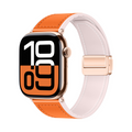 [40 colors available] Silicone Leather Magnetic Band [Apple Watch]