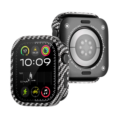 【ガラス付き両面保護】フルカバーパターンケース【アップルウォッチ】