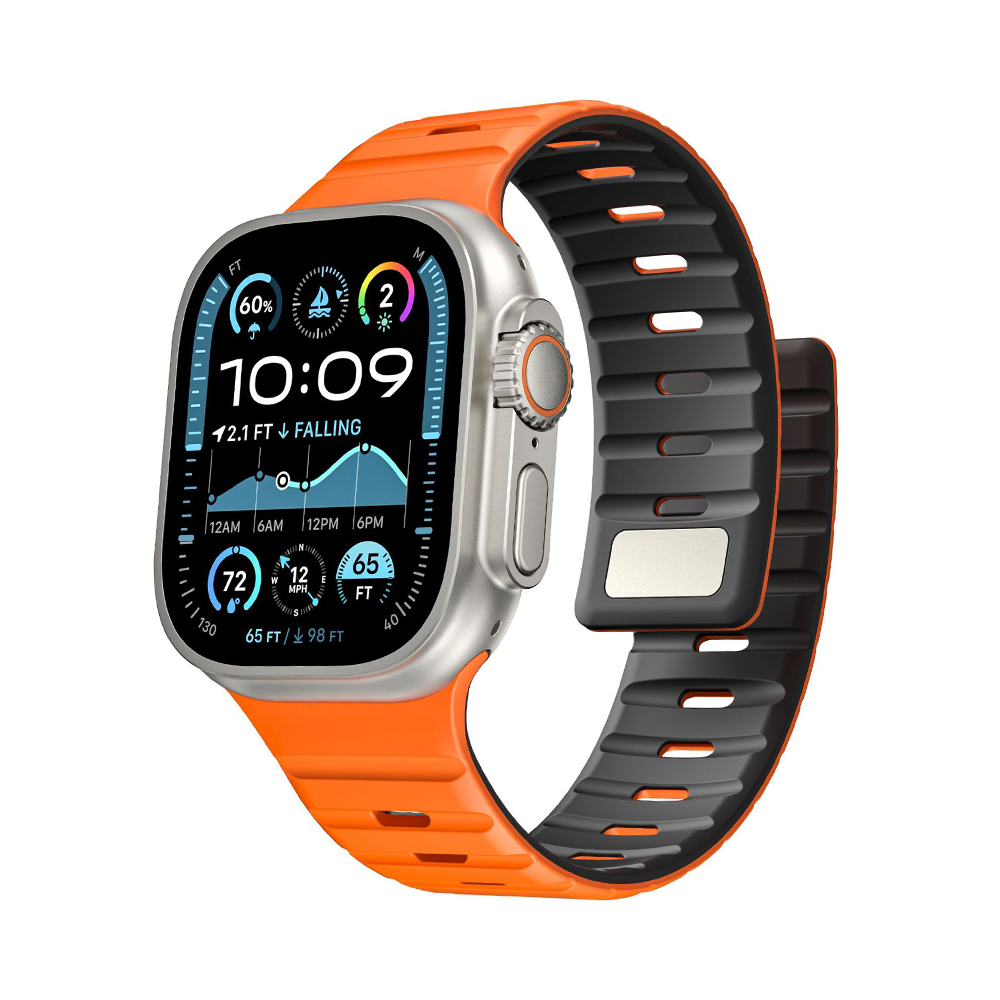 【磁力で快適フィット】ダブルロックマグネットバンド【アップルウォッチ】