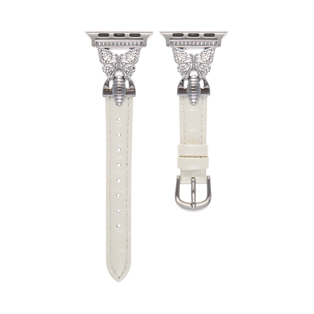 【可憐な蝶々】バタフライスリムレザーバンド【アップルウォッチ】