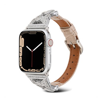 【可憐な蝶々】バタフライスリムレザーバンド【アップルウォッチ】