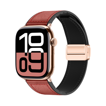 【全40色】シリコンレザーマグネットバンド【アップルウォッチ】