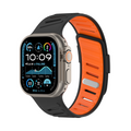 [15 colors available] Two-tone bent silicone band [Apple Watch]