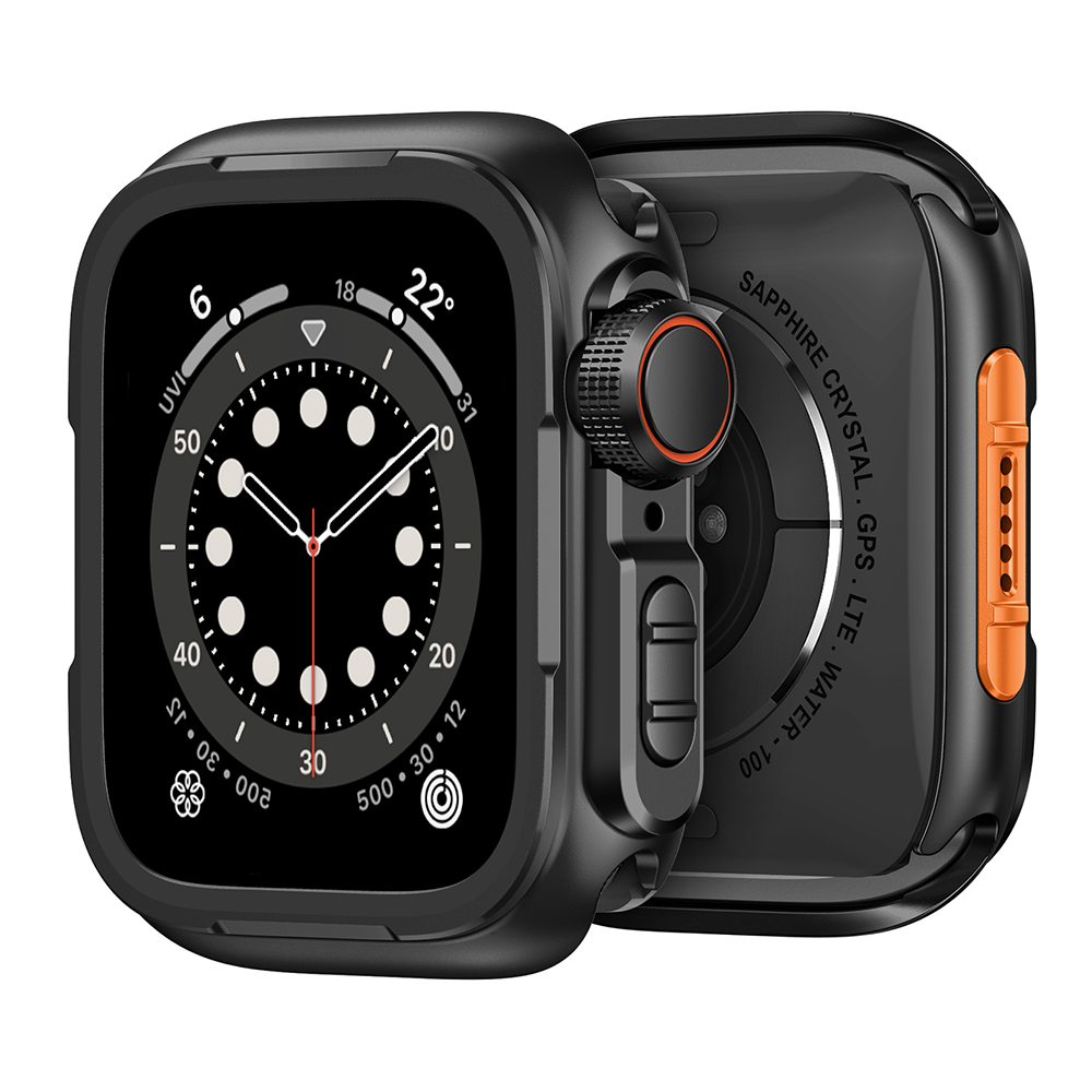 【ガラス無し両面保護】タフメタルプロテクトケース【アップルウォッチ】