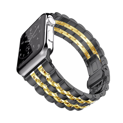 【高級感を纏う】ツインラインステンレスバンド【アップルウォッチ】