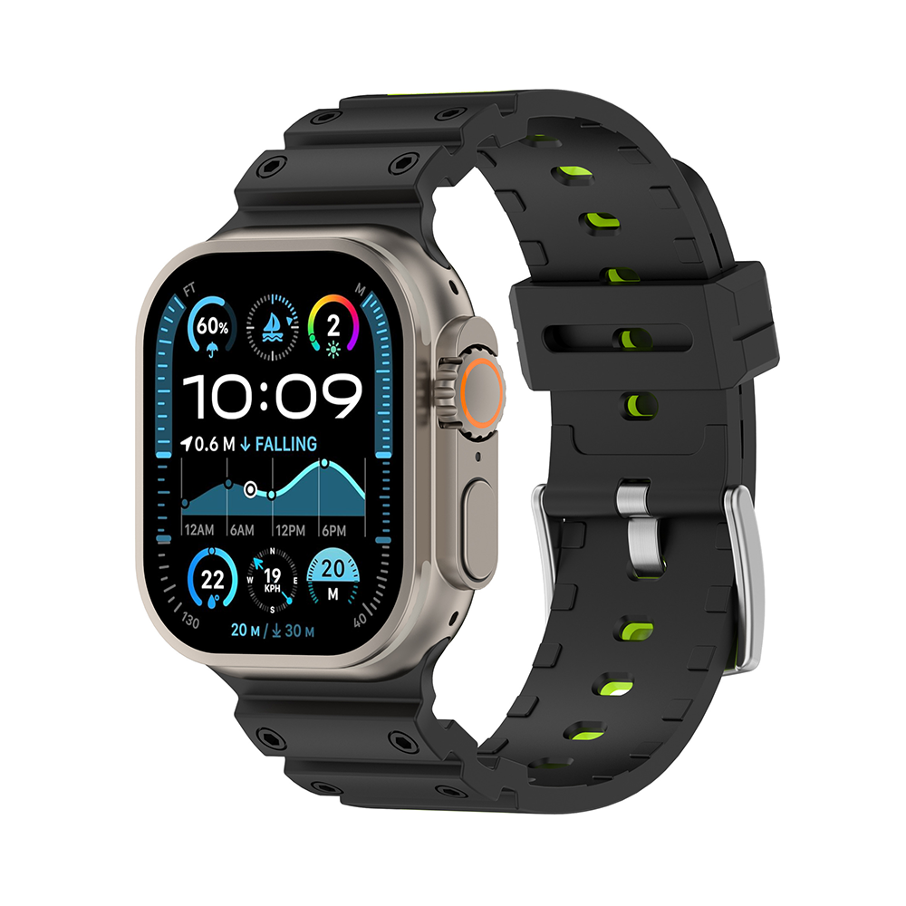 【アウトドアスタイル】ミリタリータフシリコンバンド【アップルウォッチ】