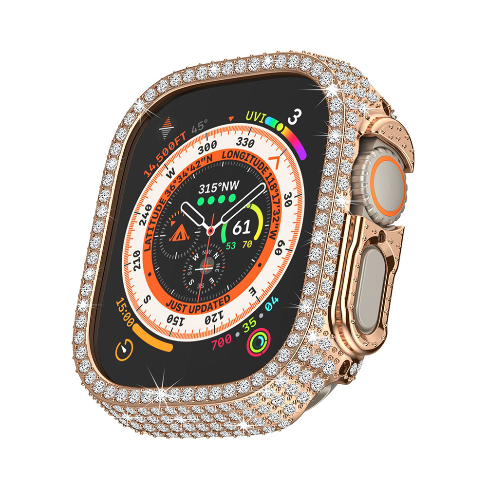 【フレームタイプ】ジュエリーストーン保護ケース【アップルウォッチ】