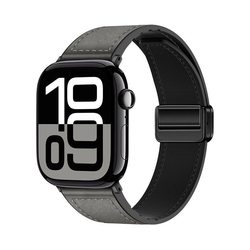 【全40色】シリコンレザーマグネットバンド【アップルウォッチ】