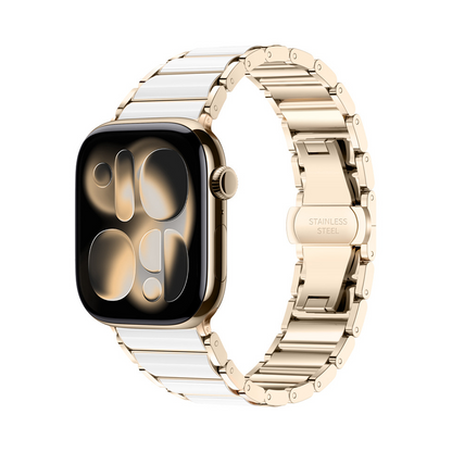 【上品な艶感】セラミック調エレガントバンド【アップルウォッチ】