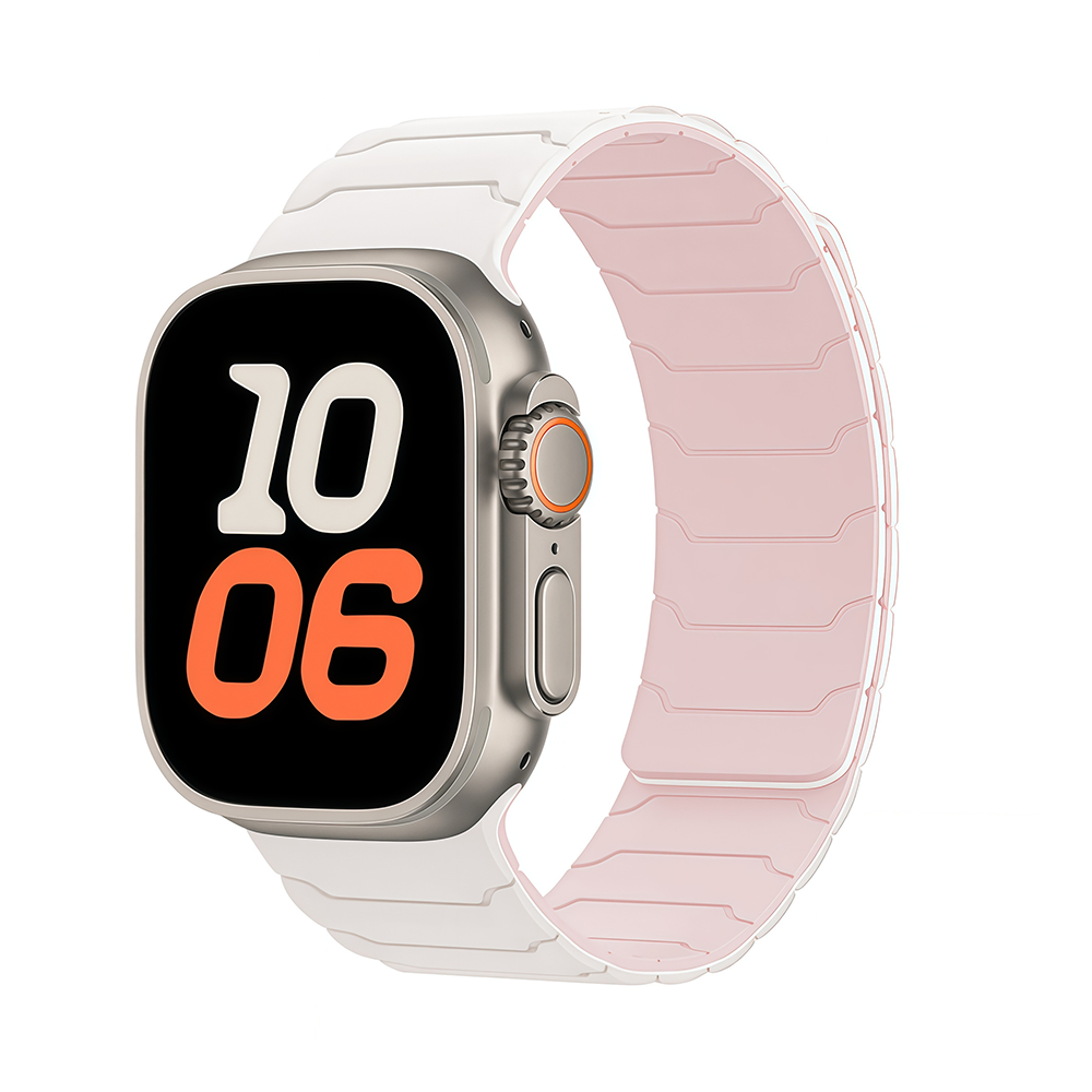 [Easy to attach with magnets] Link Pattern Magnetic Band [Apple Watch]