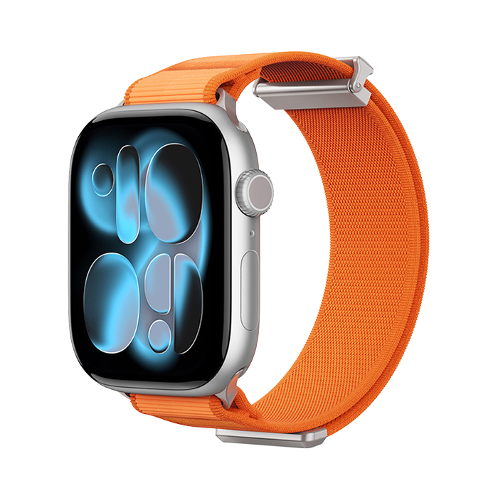 【無段階フィット】マグクロージャーナイロンバンド【アップルウォッチ】