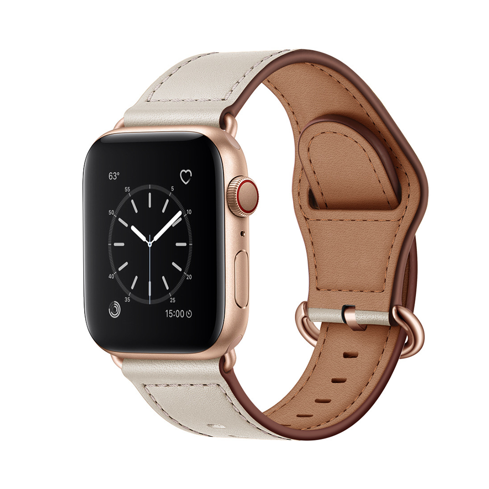 【ビジネス映え】ミニマルクラシックレザーバンド【アップルウォッチ】