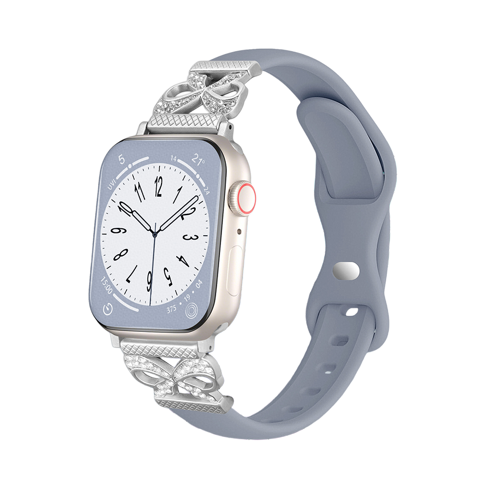 【アクセサリー感覚】リボンデコシリコンバンド【アップルウォッチ】