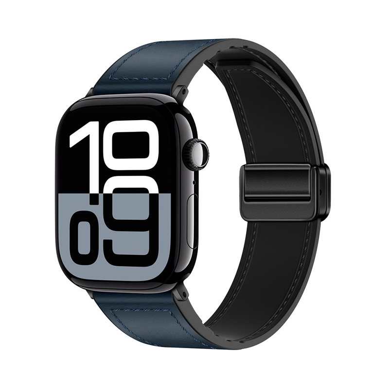 【全40色】シリコンレザーマグネットバンド【アップルウォッチ】