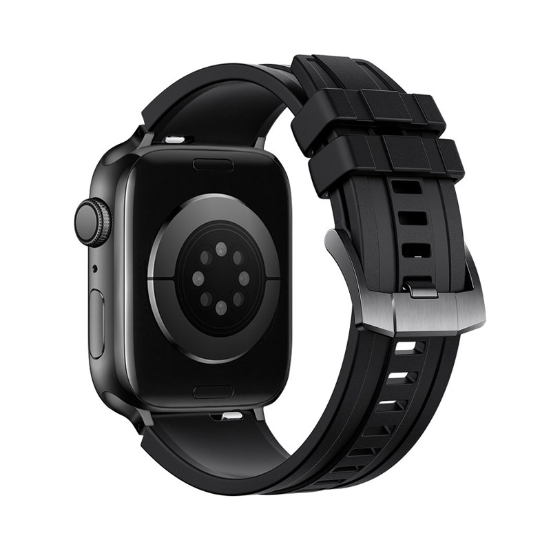 【日常防水対応】ツインラインフッ素ラバーバンド【アップルウォッチ】