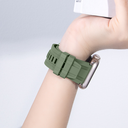 【日常防水対応】ツインラインフッ素ラバーバンド【アップルウォッチ】