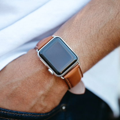 【高級フランス革】フレンチタンレザーバンド【Bluebonnet】