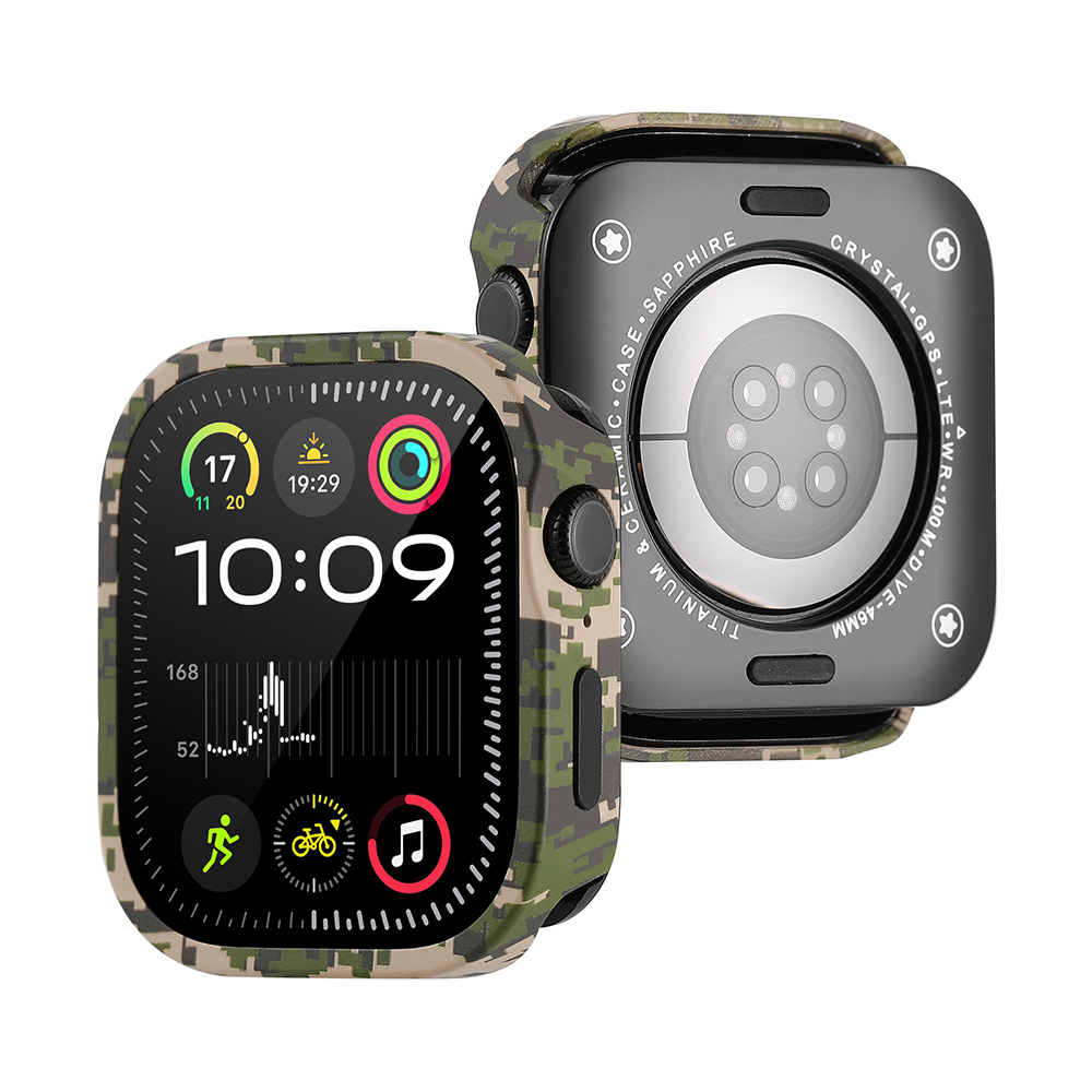 [Double-sided protection with glass] Full-coverage pattern case [Apple Watch]