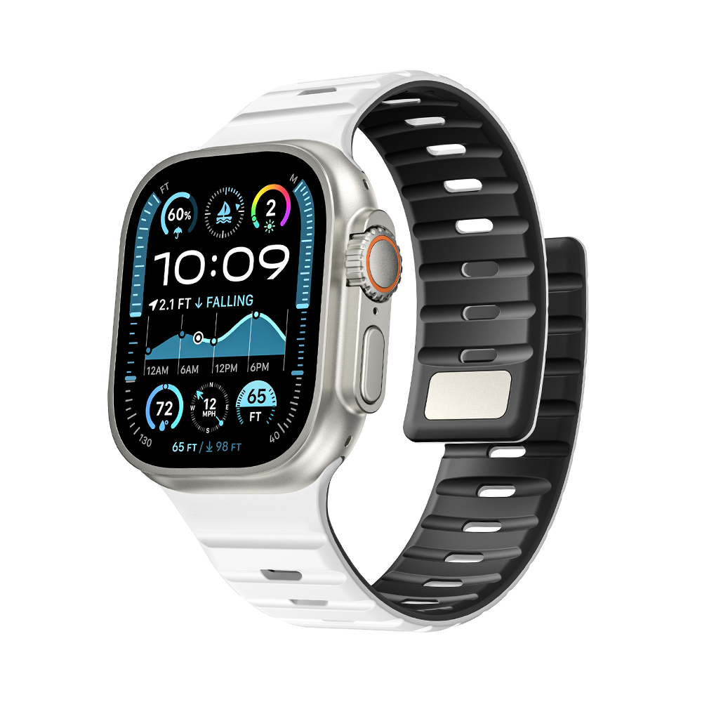 【磁力で快適フィット】ダブルロックマグネットバンド【アップルウォッチ】