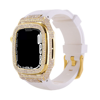 [6 colors available with integrated case] Luxury metal band [Apple Watch]