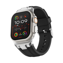 [8 colors available] Modern Edge Metal Silicone Band [Apple Watch]