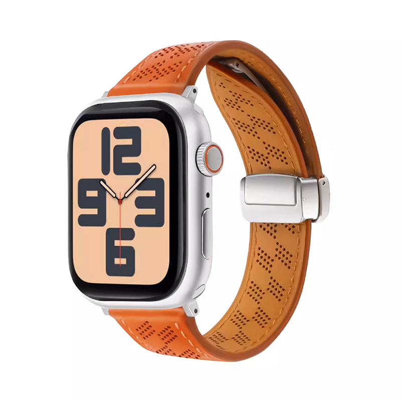 [10 colors available] Air mesh magnetic leather band [Apple Watch]