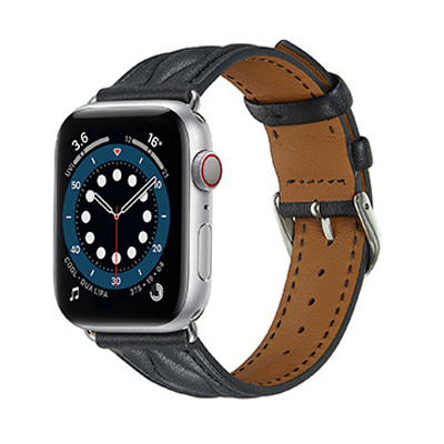【秋の装いに】ウィーブステッチレザーバンド【アップルウォッチ】