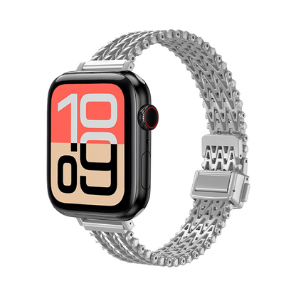 【繊細Vメッシュ】スリムメッシュマグネットバンド【アップルウォッチ】