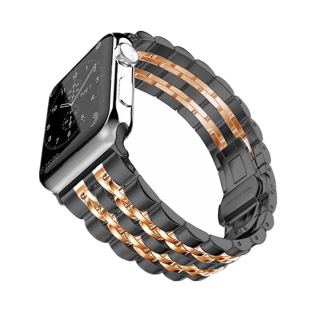 【高級感を纏う】ツインラインステンレスバンド【アップルウォッチ】