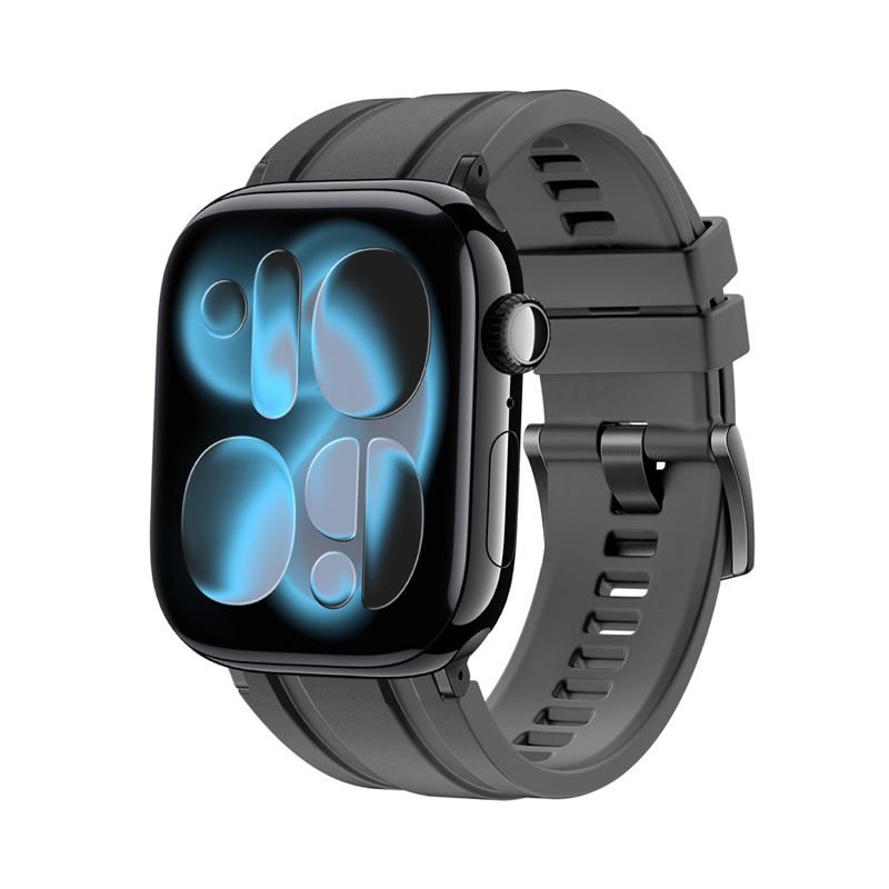 [Daily waterproof] Twin-line fluorine rubber band [Apple Watch]