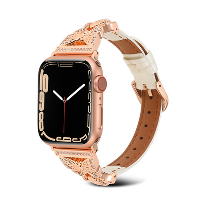 【可憐な蝶々】バタフライスリムレザーバンド【アップルウォッチ】