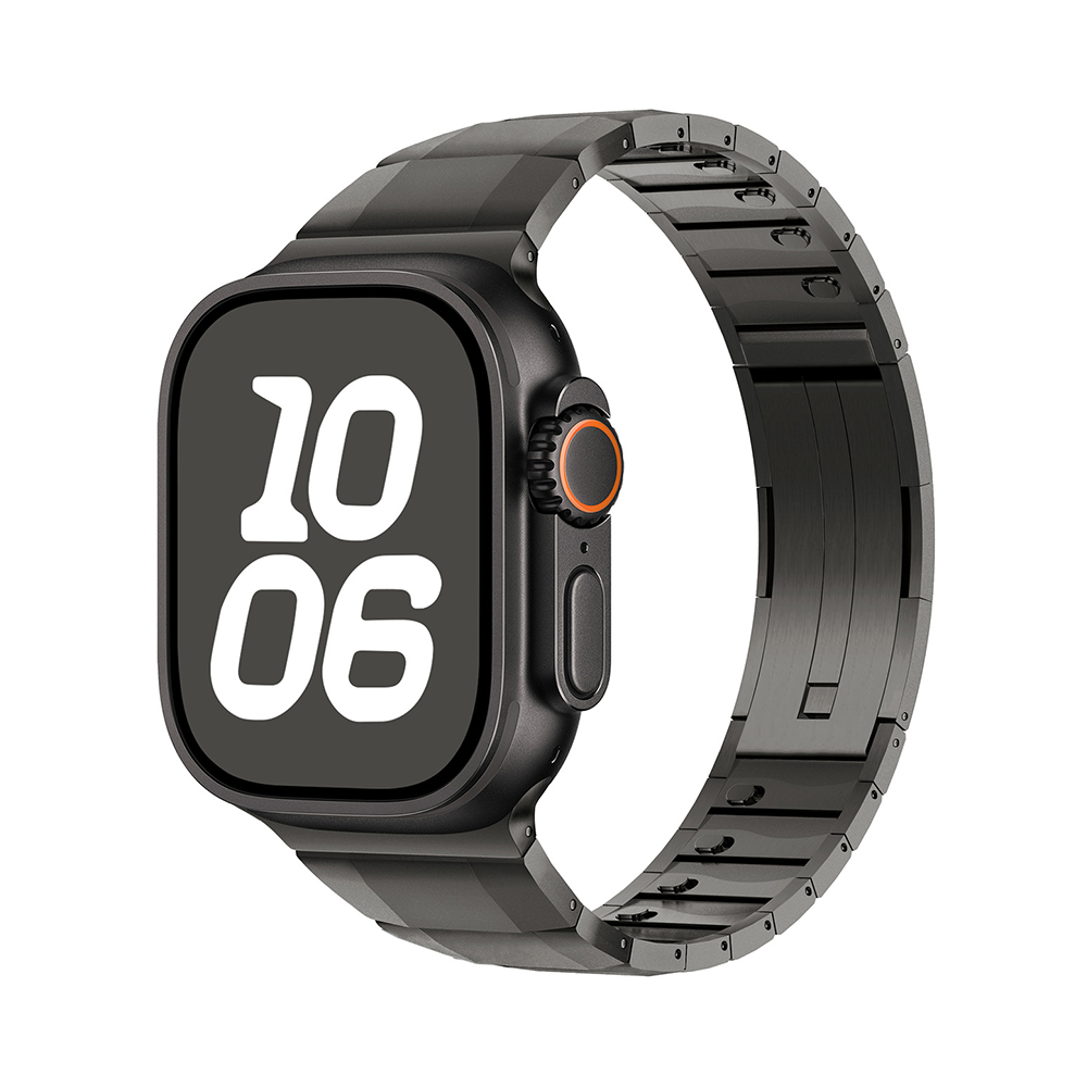 【クセになるフォルム】チタンアーバンメタルバンド【アップルウォッチ】