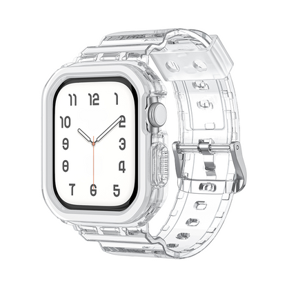 【Series 10/11対応】オールクリアTPU一体型バンド【アップルウォッチ】