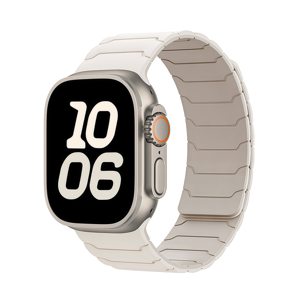 [Easy to attach with magnets] Link Pattern Magnetic Band [Apple Watch]