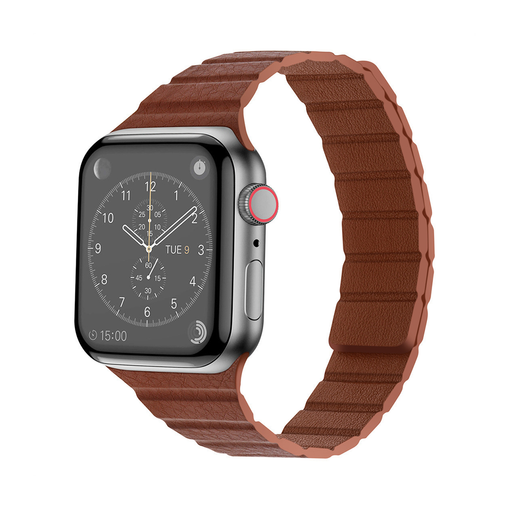 【スリムマグネット】マイクロファイバーレザーバンド【アップルウォッチ】