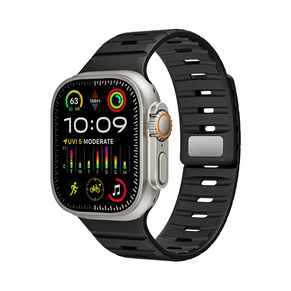 【磁力で快適フィット】ダブルロックマグネットバンド【アップルウォッチ】