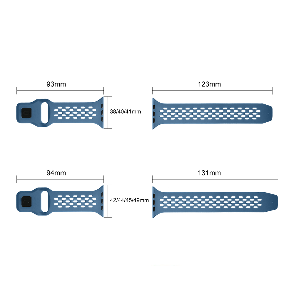 【選べる14色】スポーツメッシュシリコンバンド【アップルウォッチ】
