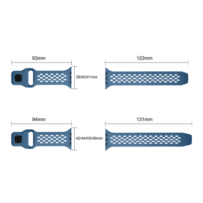 【選べる14色】スポーツメッシュシリコンバンド【アップルウォッチ】
